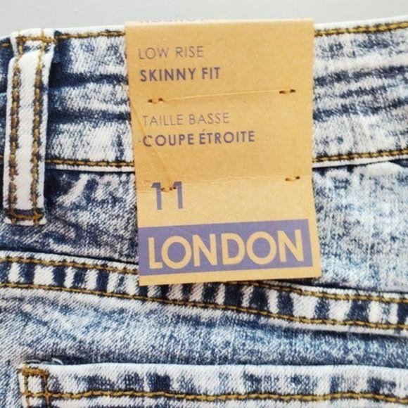 LONDON | Low Rise Skinny Fit Denim Jeans - Picture 8 of 11